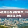 nba直播回看录像中文,nba直播回放平台